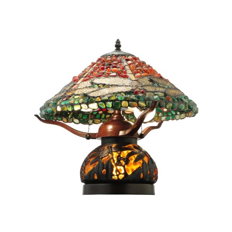 Dragonfly Polished Metal Table Lamp