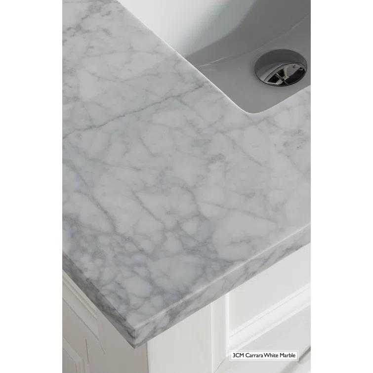 James Martin Vanities 825-V94-Du-Car De Soto 94" Free Standing Double Vanity Set - White