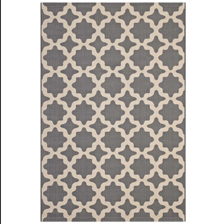 Modway Cerelia Moroccan Trellis Indoor and Outdoor Area Rug