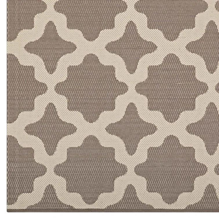 Modway Cerelia Moroccan Trellis Indoor and Outdoor Area Rug