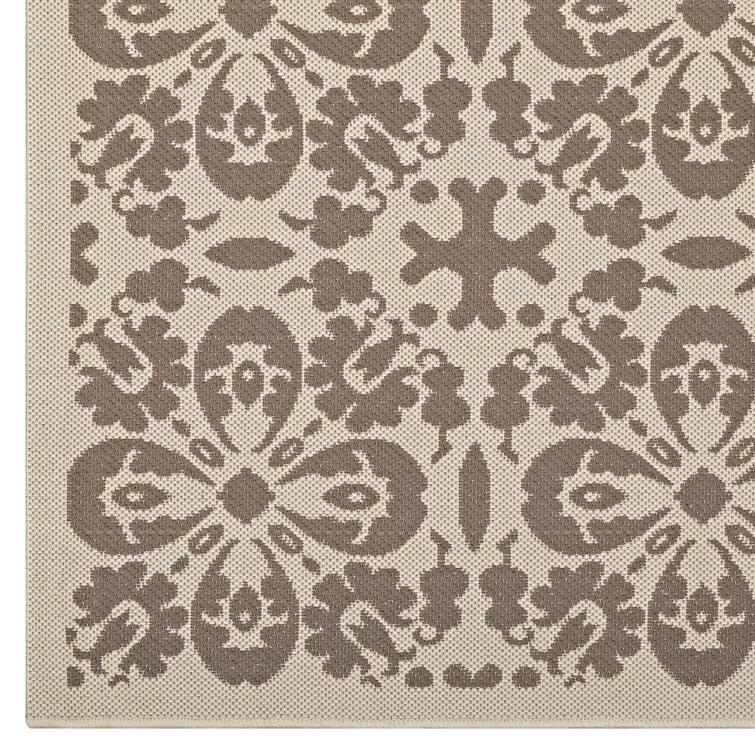 Modway Modway Ariana Vintage Floral Trellis Indoor and Outdoor Area Rug