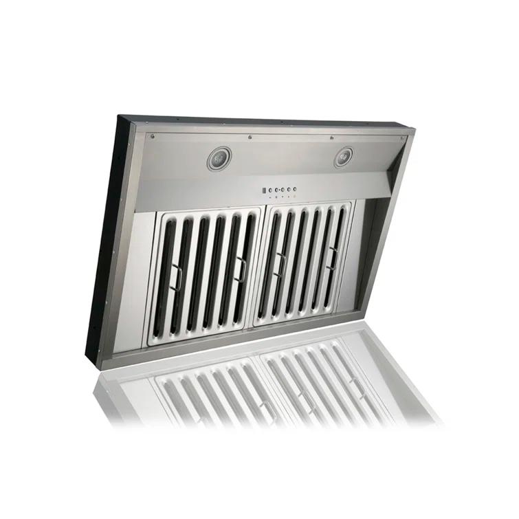 Kobe Range Hoods 36" Stainless Steel 1100 CFM Ducted (Vented) Insert Range Hood with Baffle Filter