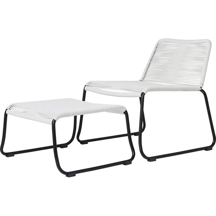 Huron Patio Chair with Ottoman