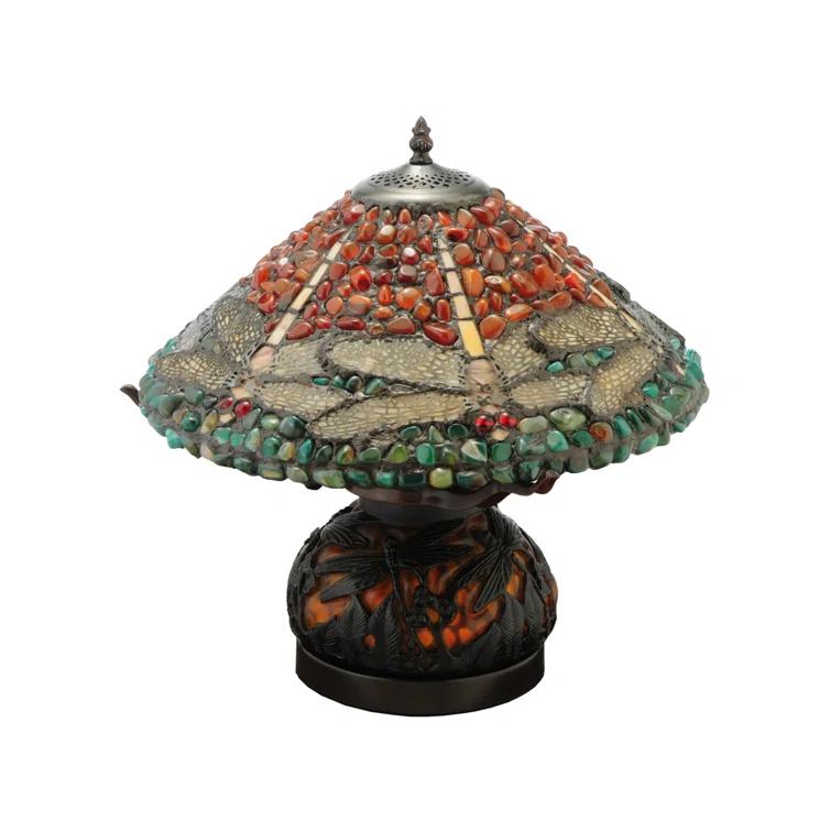 Dragonfly Polished Metal Table Lamp
