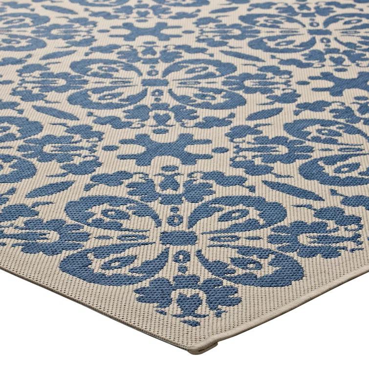 Modway Modway Ariana Vintage Floral Trellis Indoor and Outdoor Area Rug
