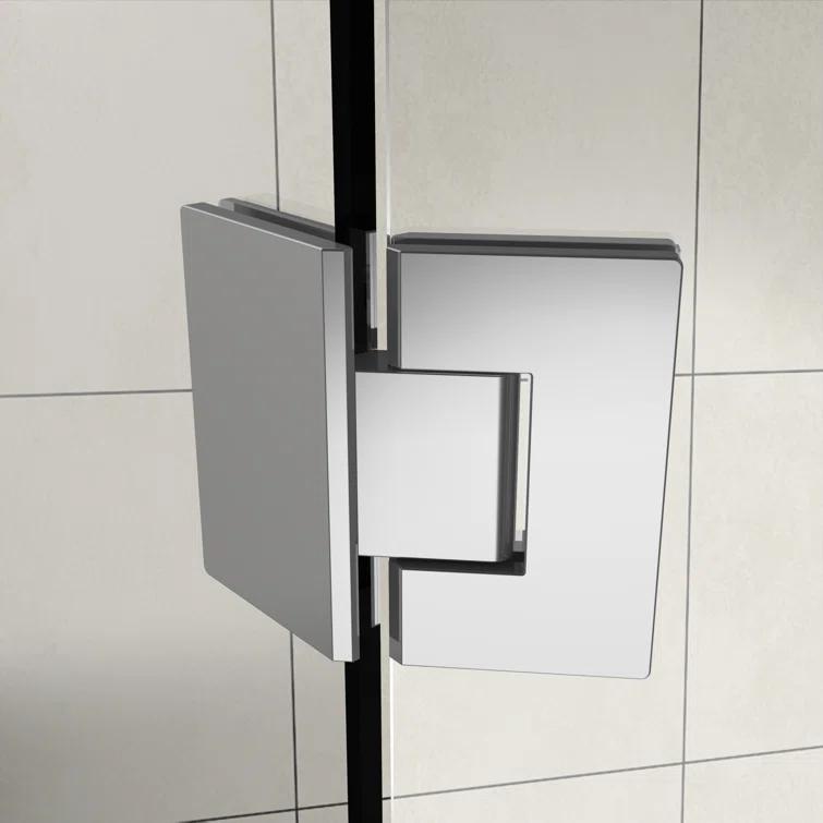 Aston SEN966EZ-CH-34-10 Merrick 34" x 72" Neo Angle Hinged Shower Enclosure