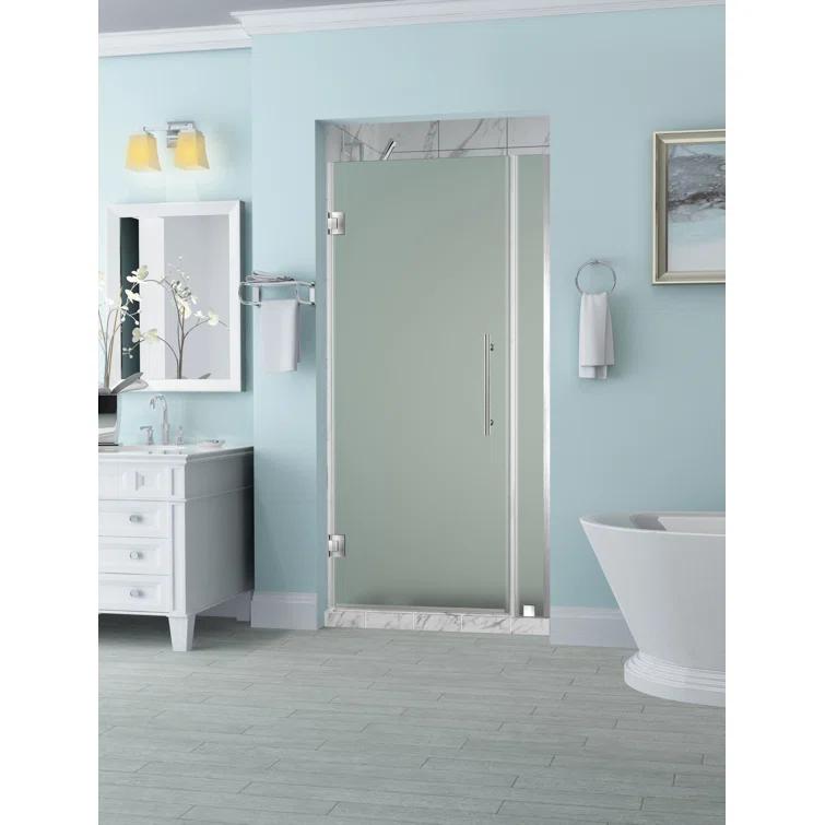 Belmore 72" x 72" Hinged Frameless Shower Door