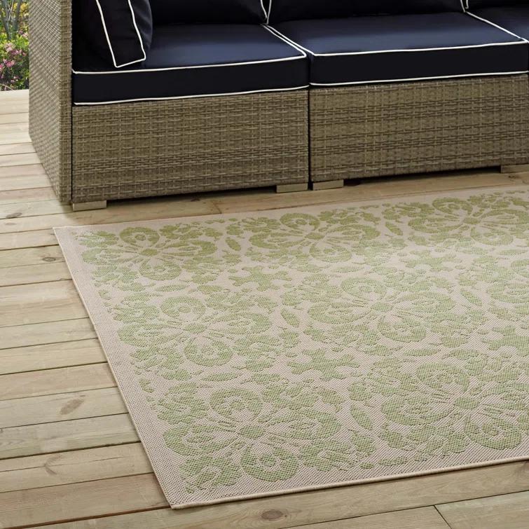 Modway Modway Ariana Vintage Floral Trellis Indoor and Outdoor Area Rug