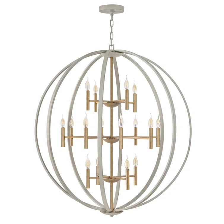 Hinkley Lighting - Euclid - 16 Light Extra Large 3-Tier Orb Chandelier in