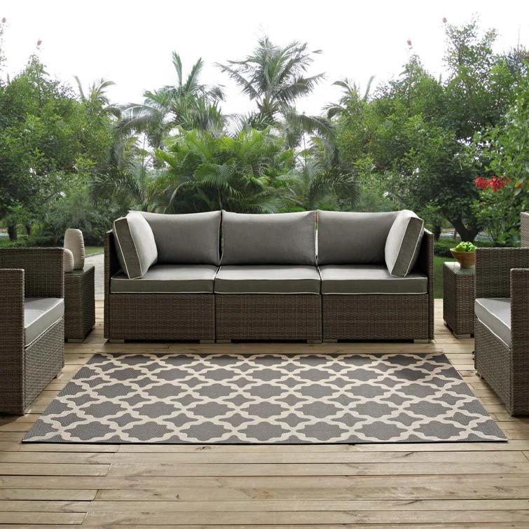 Modway Cerelia Moroccan Trellis Indoor and Outdoor Area Rug