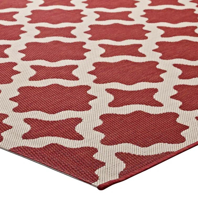Modway Cerelia Moroccan Trellis Indoor and Outdoor Area Rug