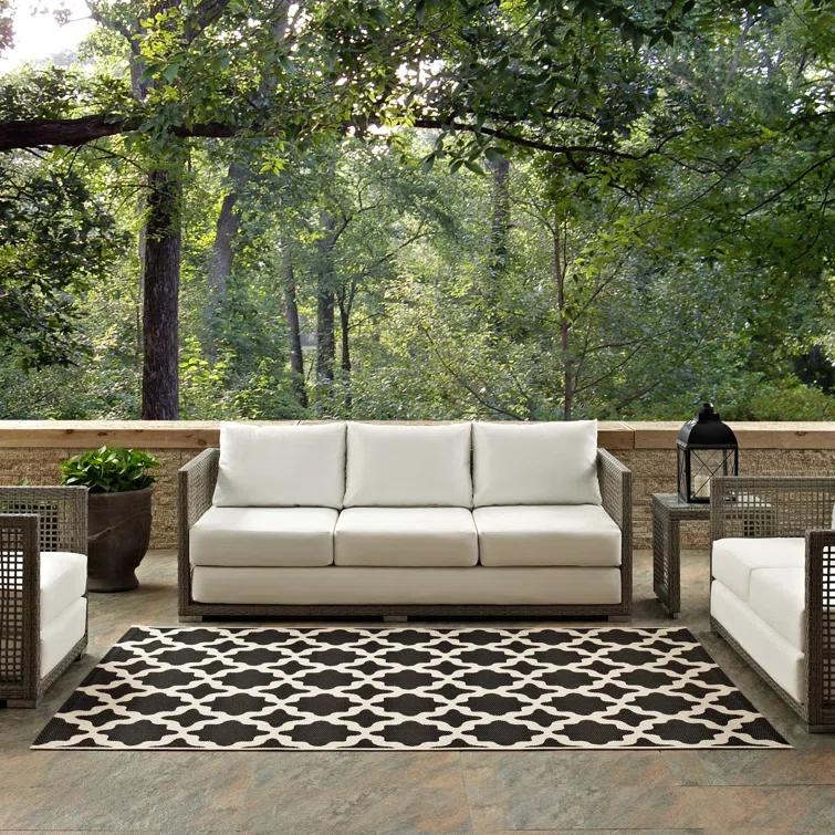 Modway Cerelia Moroccan Trellis Indoor and Outdoor Area Rug