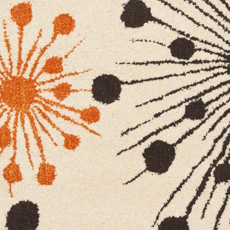 Amier Hand Tufted Wool And Viscose Floral Rug