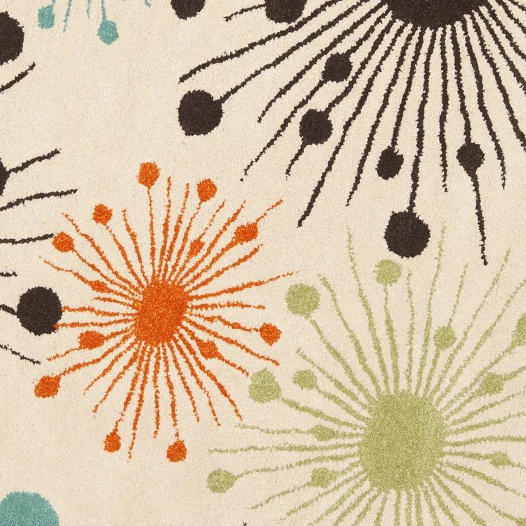 Amier Hand Tufted Wool And Viscose Floral Rug