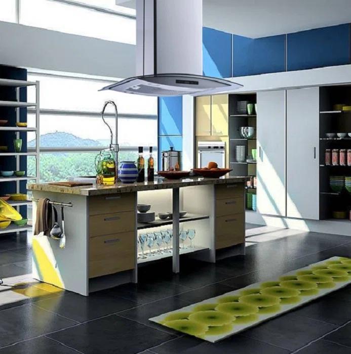 Winflo H102B Series 30" 500 CFM Convertible Island Range Hood in Stainless Steel With Filter Included