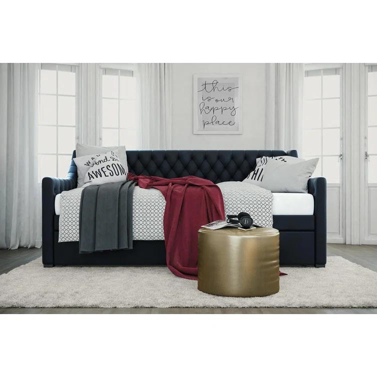 Monarch Hill Ambrosia Upholstered Daybed with Trundle