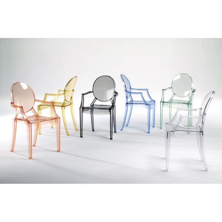 Louis Ghost Polycarbonate 2.0 Outdoor Stacking Dining Armchair