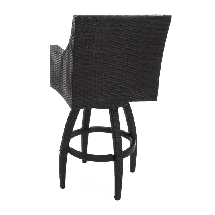 Wildon Home® Fionnula 30" Patio Bar Stool With Sunbrella Cushion Covers (Set of 2)