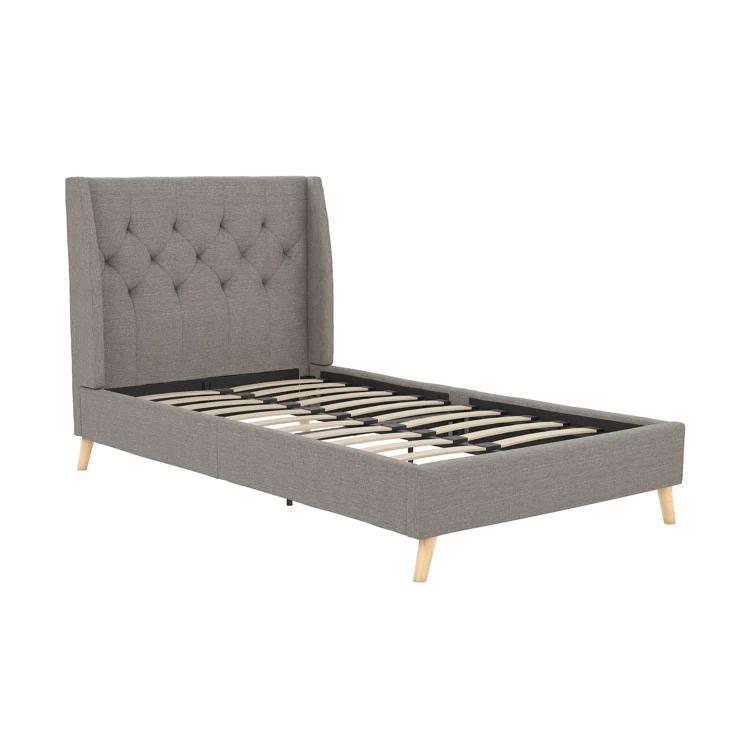Her Majesty Upholstered Wingback Bed