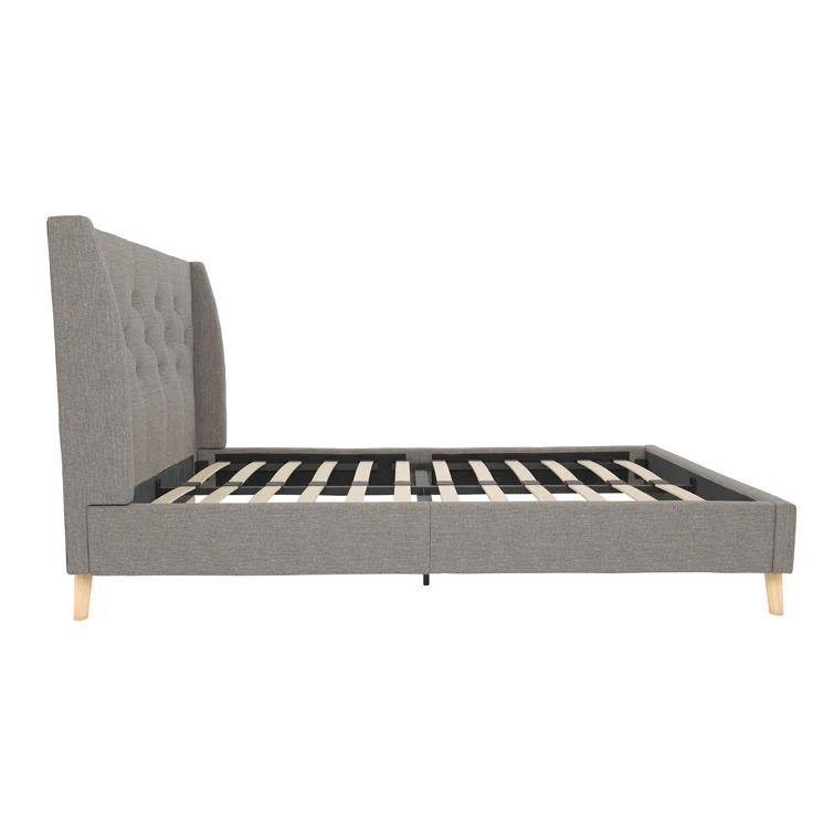 Her Majesty Upholstered Wingback Bed