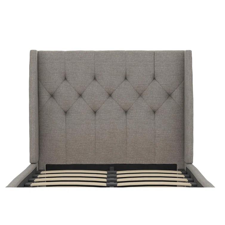 Her Majesty Upholstered Wingback Bed