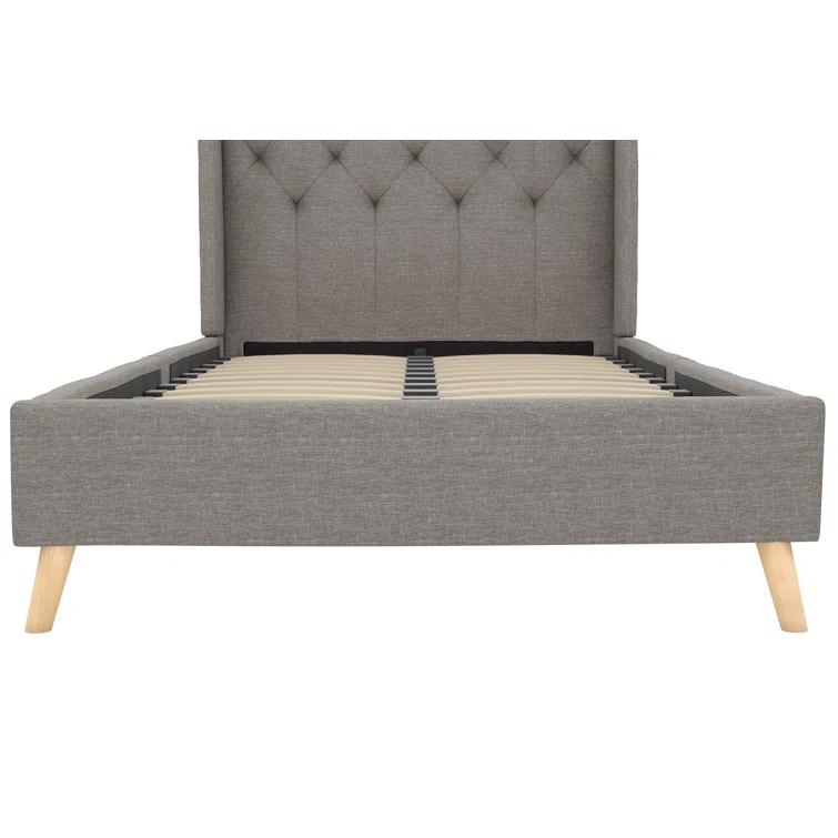 Her Majesty Upholstered Wingback Bed