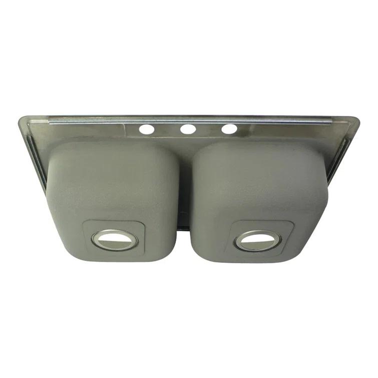 33'' L Drop-In Double Bowl Stainless Steel Kitchen Sink