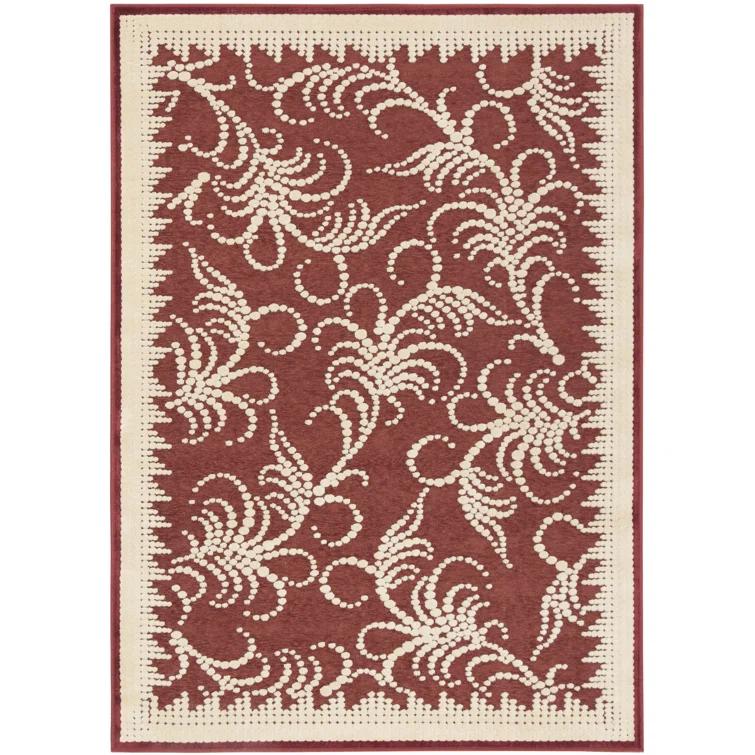Fountain Swirl Martha Stewart Performance Floral Rug