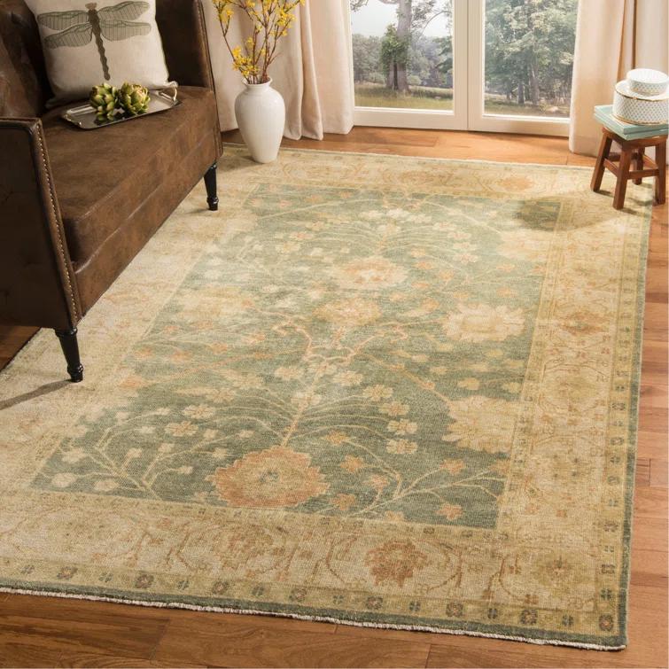 Oushak Hand Knotted Wool Oriental Rug