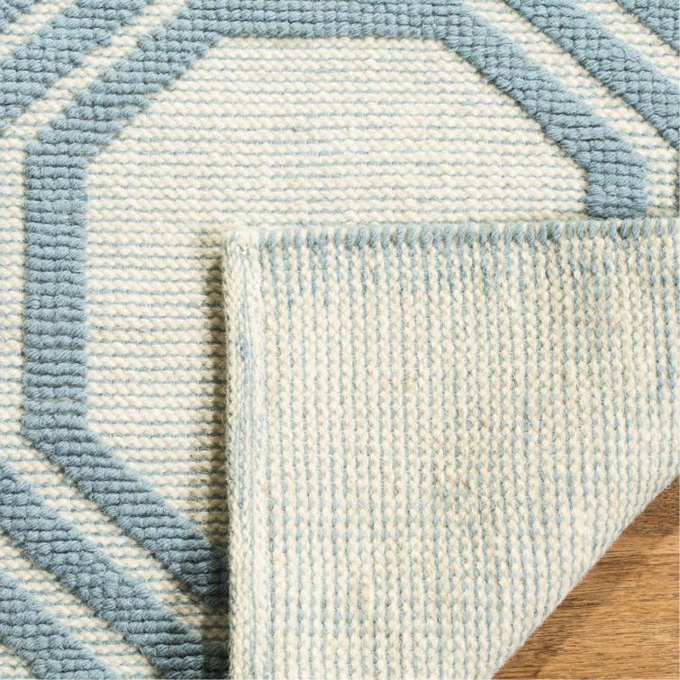 Martha Stewart Puzzle Hand Woven Wool Geometric Rug