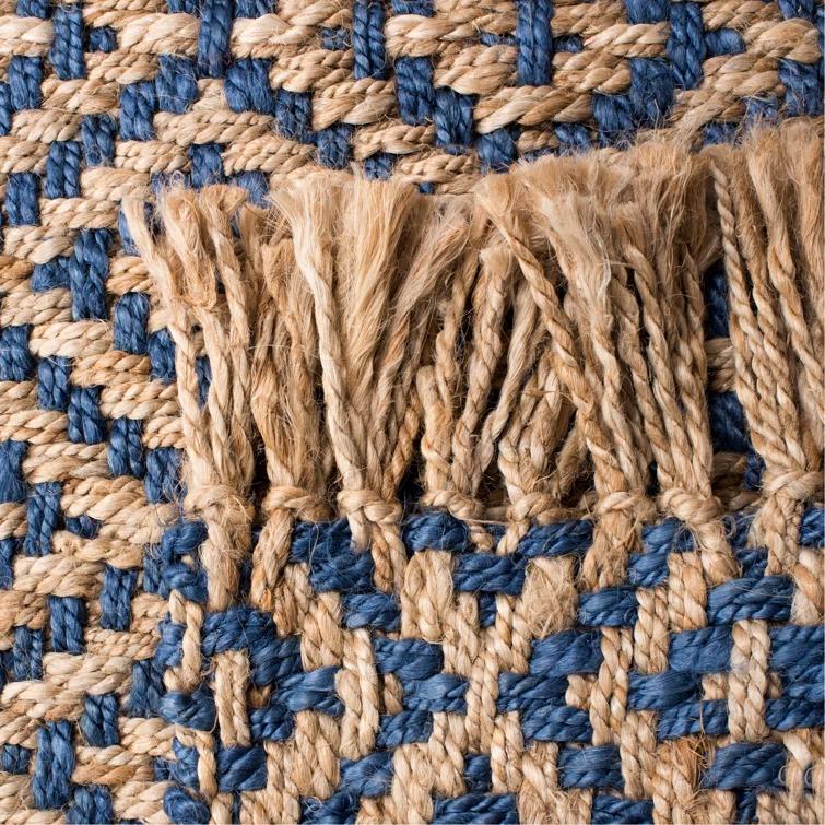 Derr Natural Fiber Hand Woven Jute Geometric Rug
