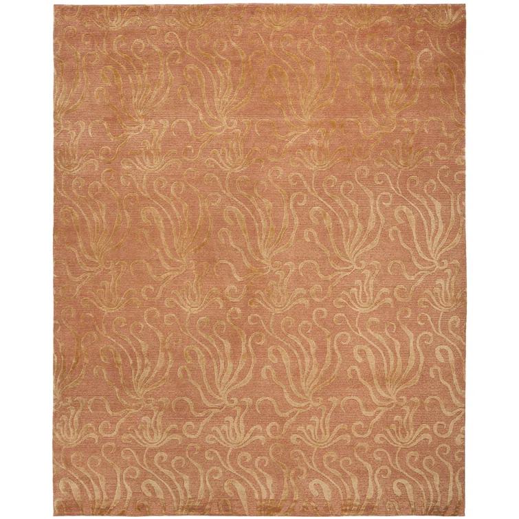 Seaflora Martha Stewart Silk & Wool Pile Floral Rug