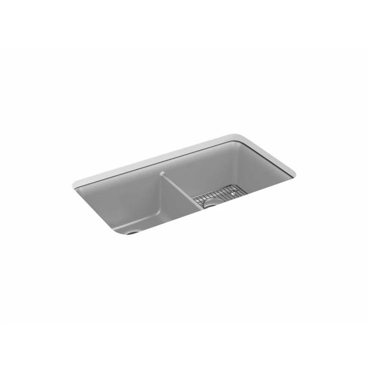 Cairn® 34" L x 18" W Under-Mount Double-Equal Kitchen Sink