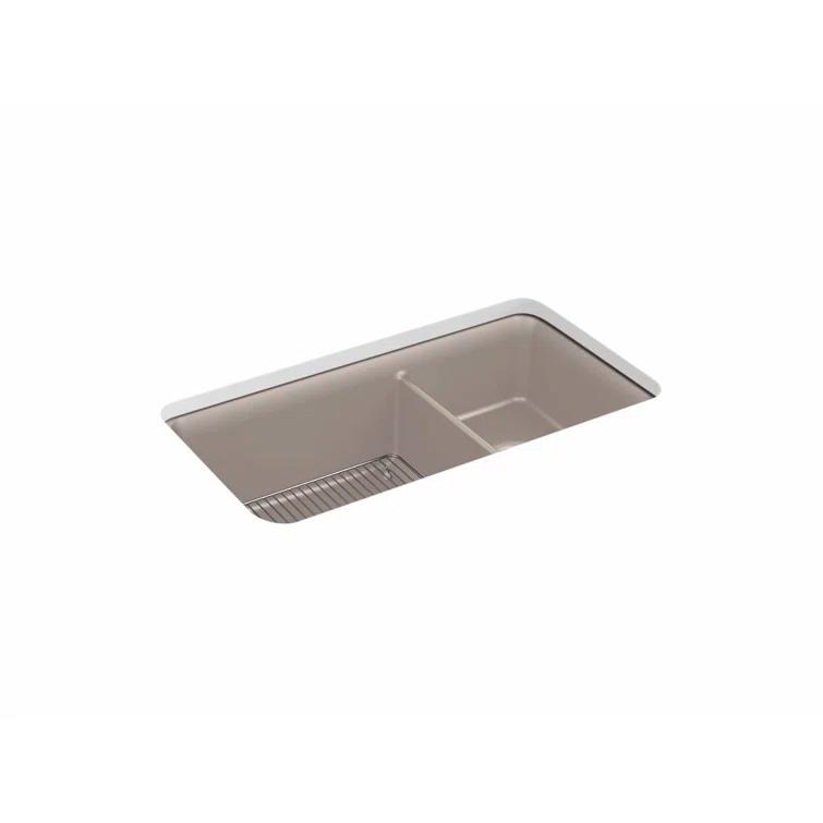 Cairn® 34" L x 18" W Double Basin Undermount with Accessories