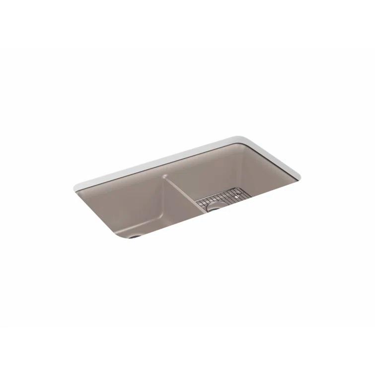 Cairn® 34" L x 18" W Under-Mount Double-Equal Kitchen Sink