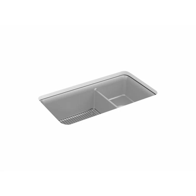 Cairn® 34" L x 18" W Double Basin Undermount with Accessories