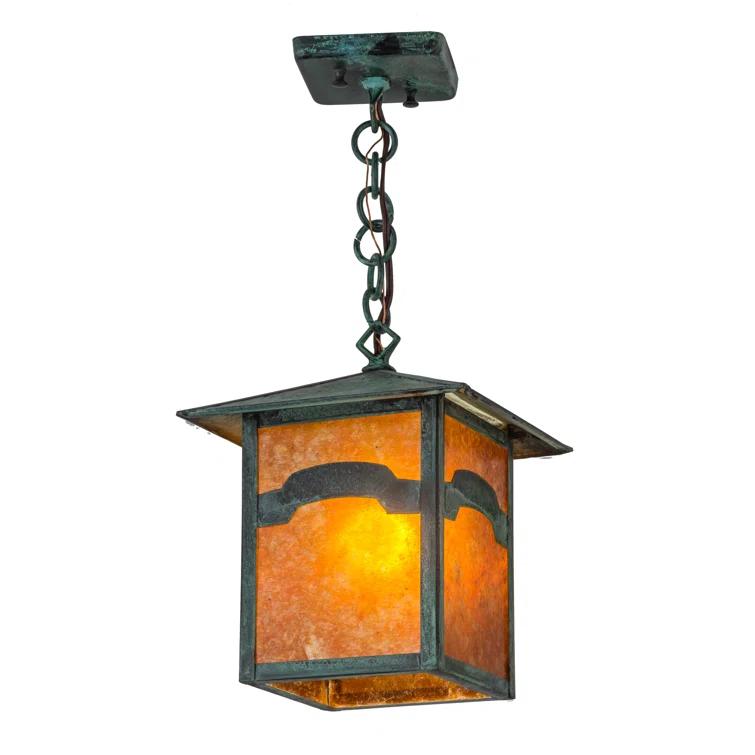 Seneca 1 - Light Verdigris Lantern Pendant