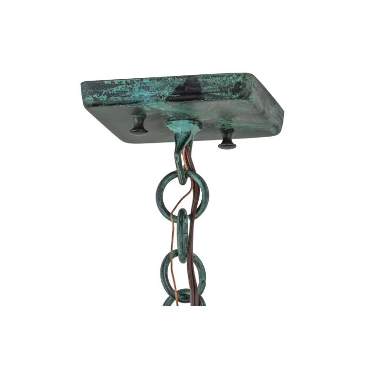 Seneca 1 - Light Verdigris Lantern Pendant