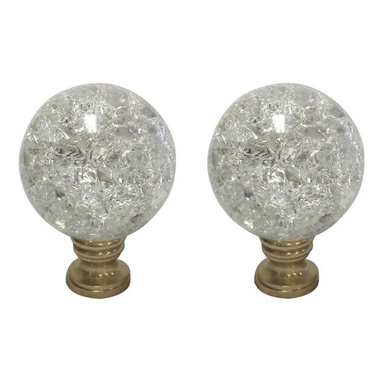 Crystal Ball Lamp Finial