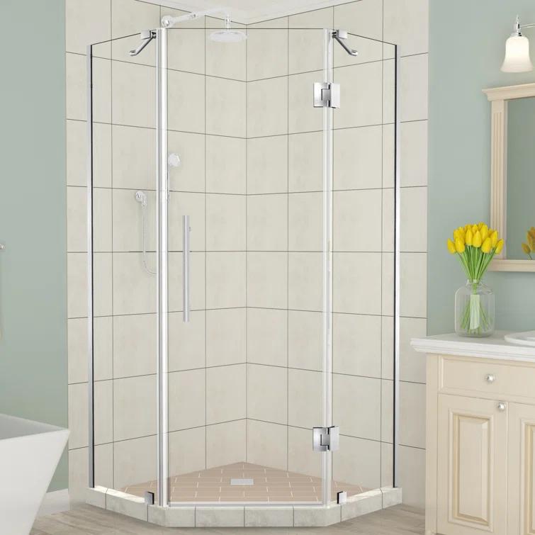 Merrick 34" x 72" Neo Angle Hinged Shower Enclosure