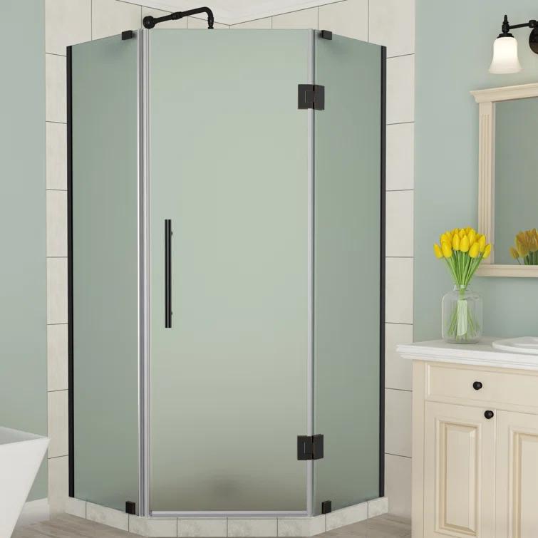 Merrick 34" x 72" Neo Angle Hinged Shower Enclosure