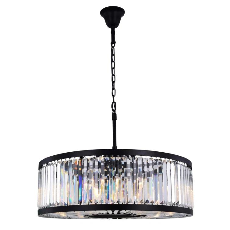 Dorinda 10 - Light Dimmable Drum Chandelier