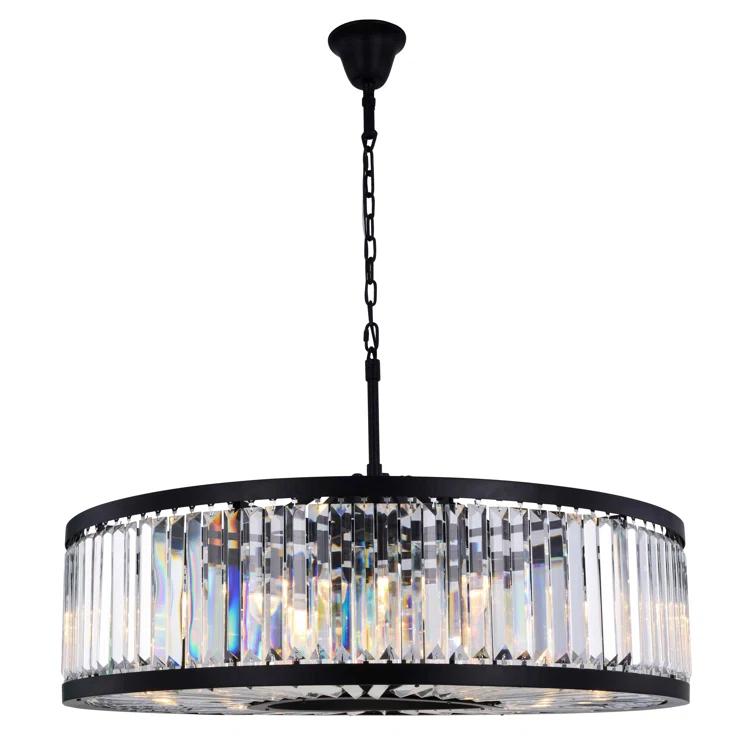 Dorinda 10 - Light Dimmable Drum Chandelier