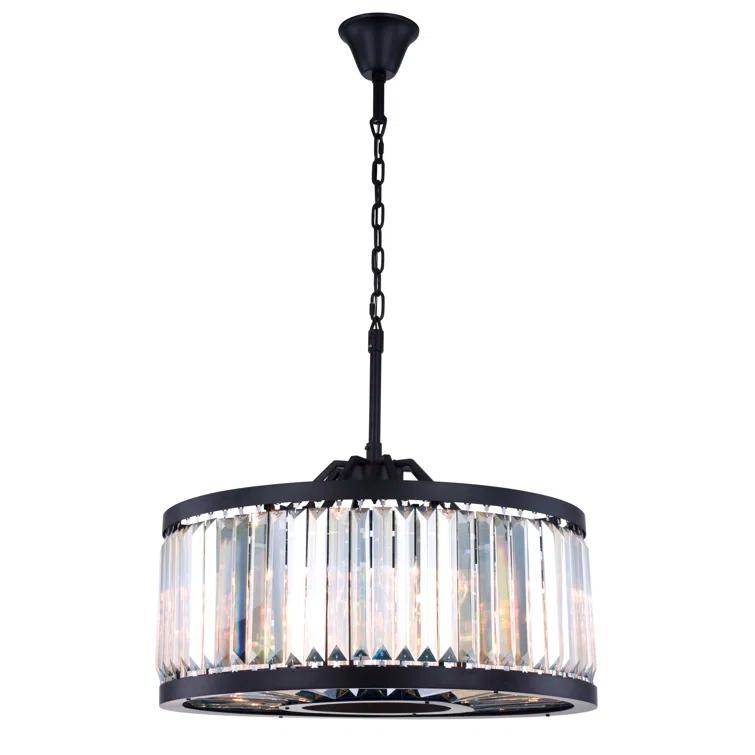 Everly Quinn Dorinda 8 - Light Dimmable Drum Chandelier