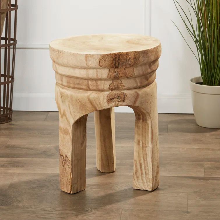 Everdeen Solid Wood Accent Stool
