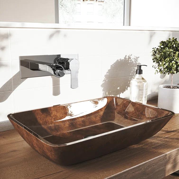 Cornelius 3" H Single Handle WaterSense Wall Mount Bathroom Faucet