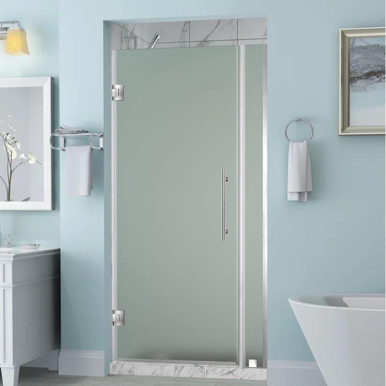 Belmore 72" x 72" Hinged Frameless Shower Door