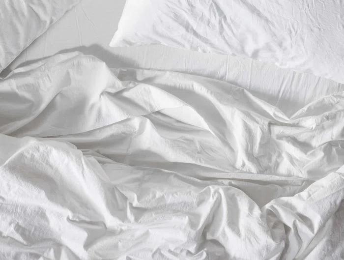 Organic Crinkled Percale Sheet Set