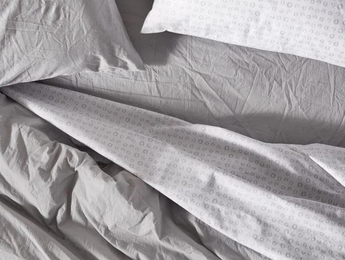 Coyuchi Organic Crinkled Percale 100% Cotton Sheet Set