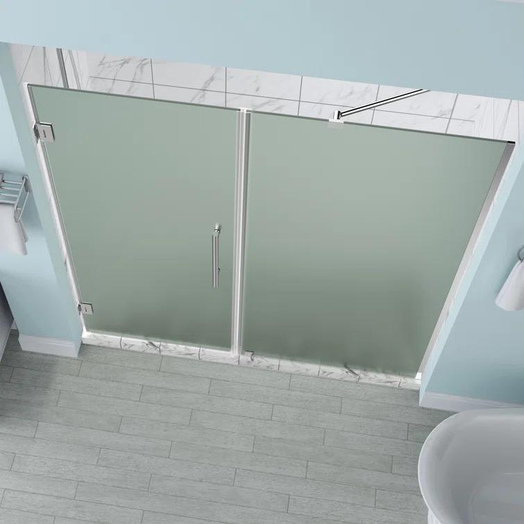 Belmore 59 x 72 Hinged Frameless Shower Door